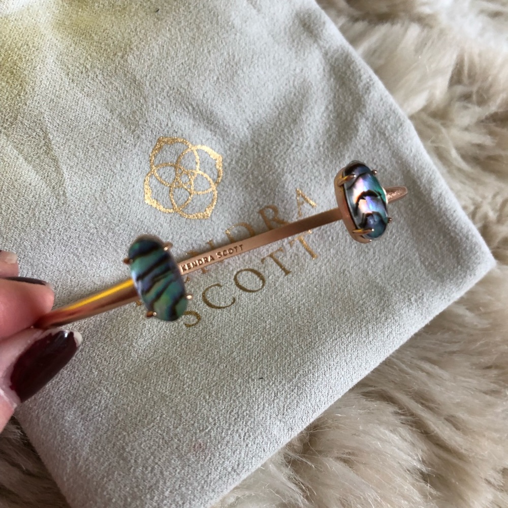 Kendra Scott Abalone Shell Adjustable Cuff Bracel… - image 2